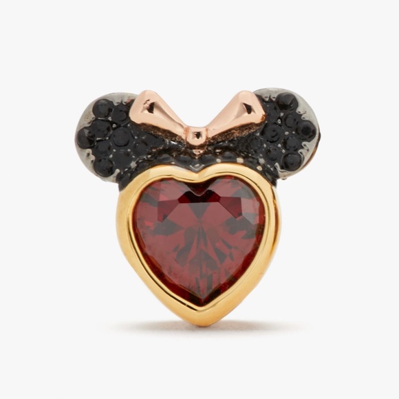 🆕 Disney x Kate Spade Minnie Mouse Heart Earrings - Picture 2 of 5